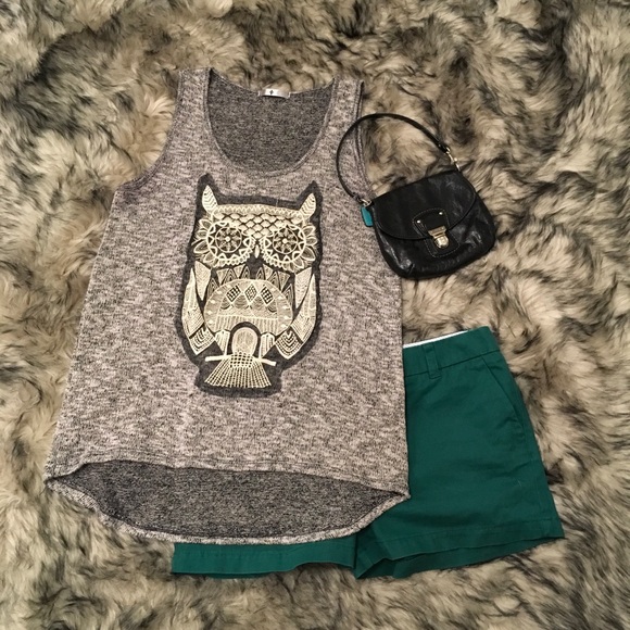 Soft Knit Owl Tank - Picture 1 of 5